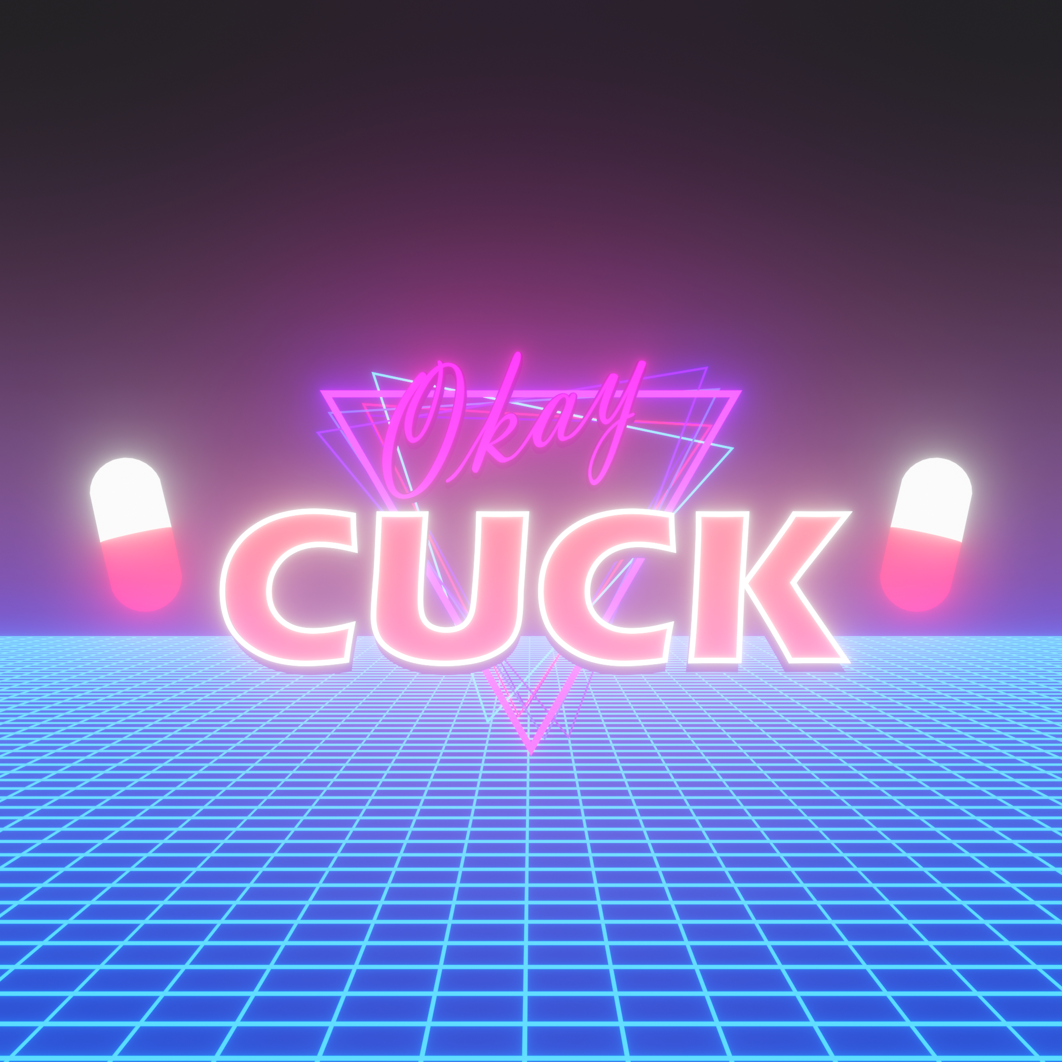 OK CUCK (Synthwave template) preview image 1